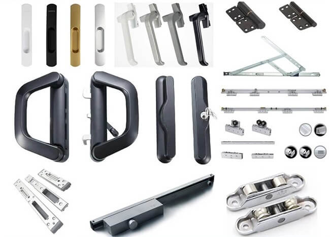 hardware da janela de alumínio